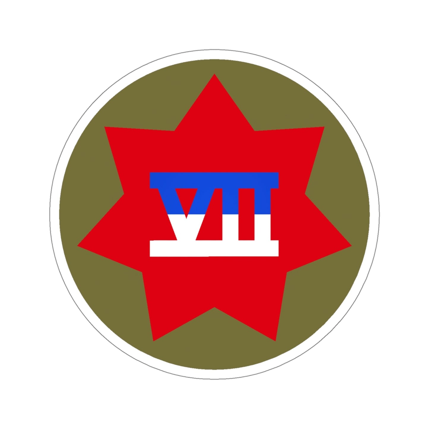 VII Corps (U.S. Army) STICKER Vinyl Die-Cut Decal-5 Inch-The Sticker Space