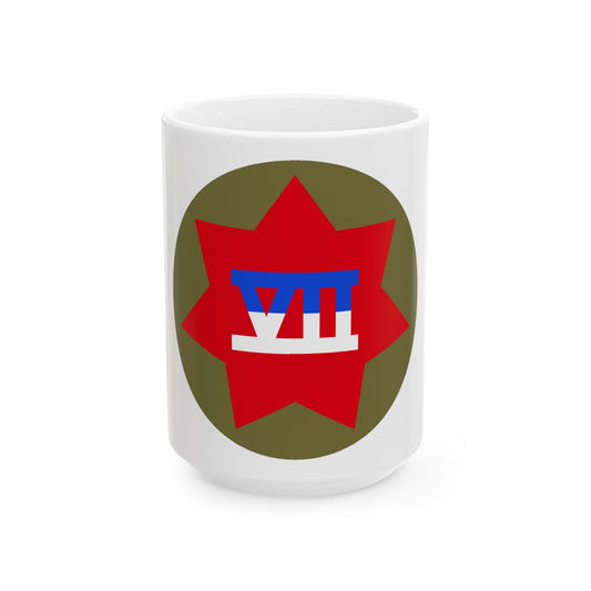 VII Corps (U.S. Army) White Coffee Mug-15oz-The Sticker Space