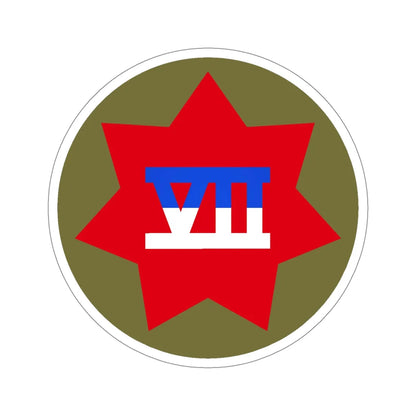 VII Corps (U.S. Army) STICKER Vinyl Die-Cut Decal 5 Inch - The Sticker Space