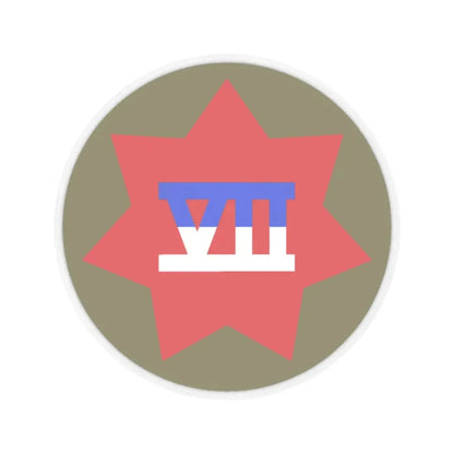 VII Corps (U.S. Army) STICKER Vinyl Kiss-Cut Decal 2 Inch Transparent - The Sticker Space