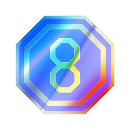 VIII Corps (U.S. Army) Holographic STICKER Die-Cut Vinyl Decal 2 Inch Holographic - The Sticker Space