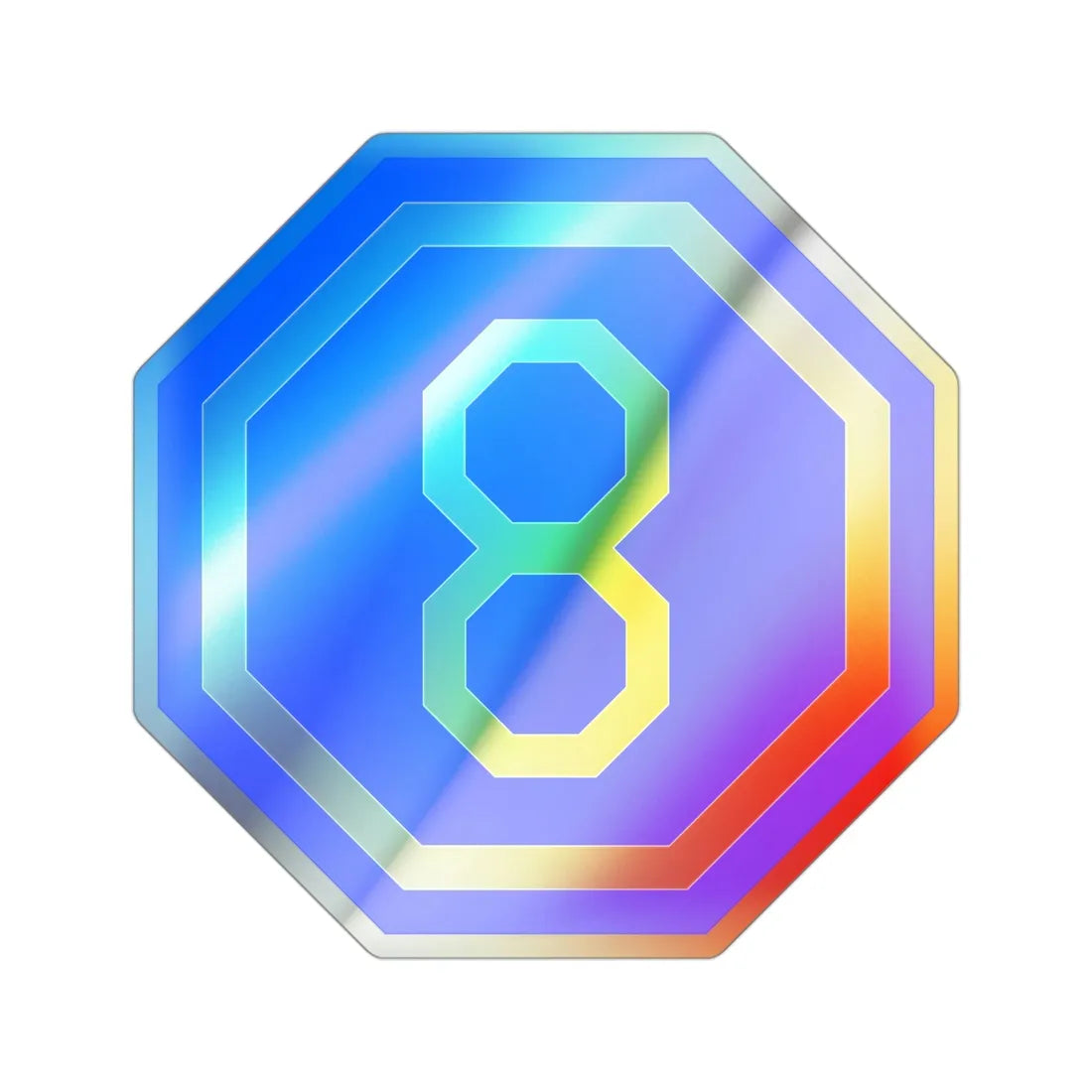 VIII Corps (U.S. Army) Holographic STICKER Die-Cut Vinyl Decal 3 Inch Holographic - The Sticker Space