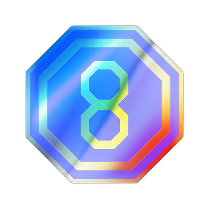 VIII Corps (U.S. Army) Holographic STICKER Die-Cut Vinyl Decal 5 Inch Holographic - The Sticker Space