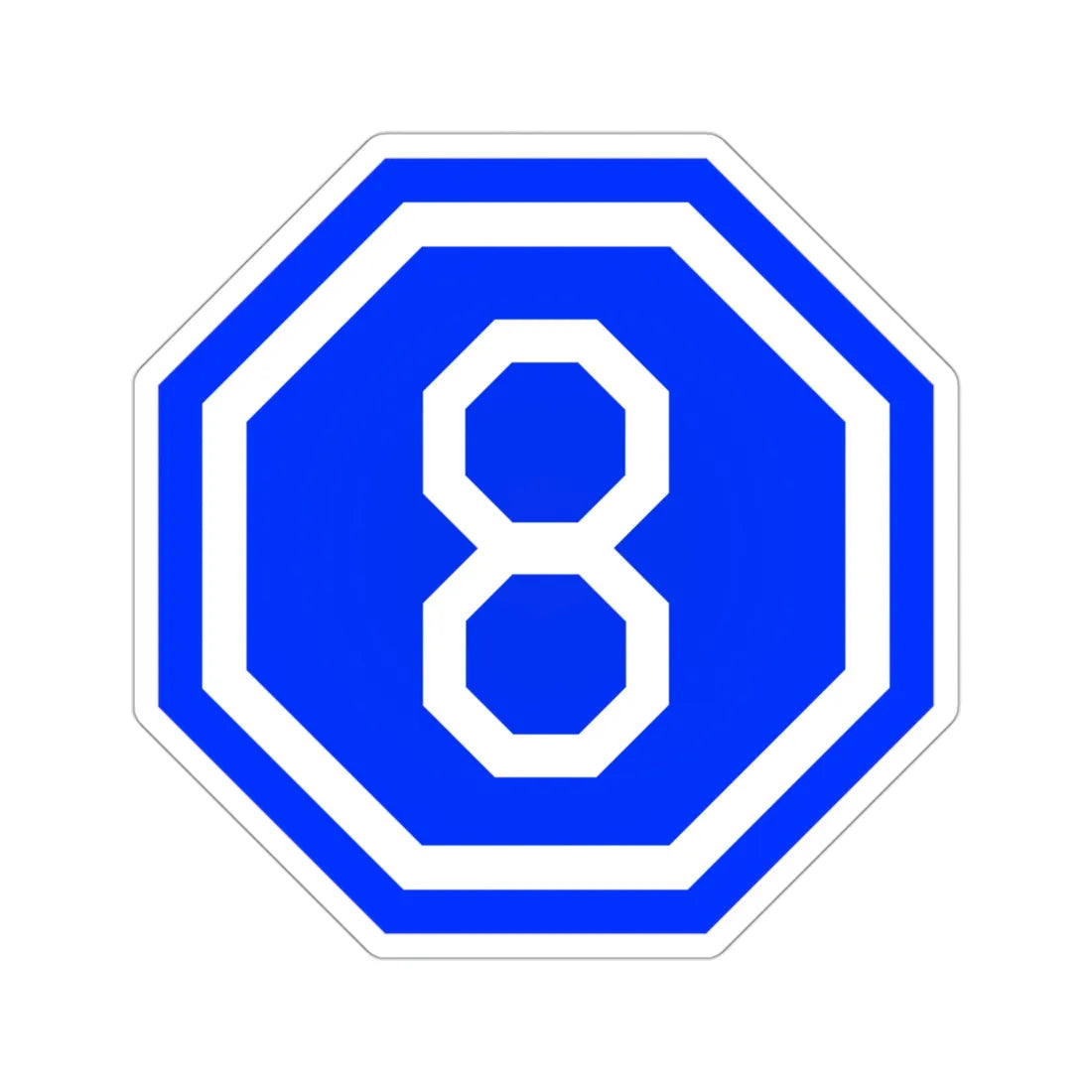 VIII Corps (U.S. Army) STICKER Vinyl Die-Cut Decal 3 Inch - The Sticker Space