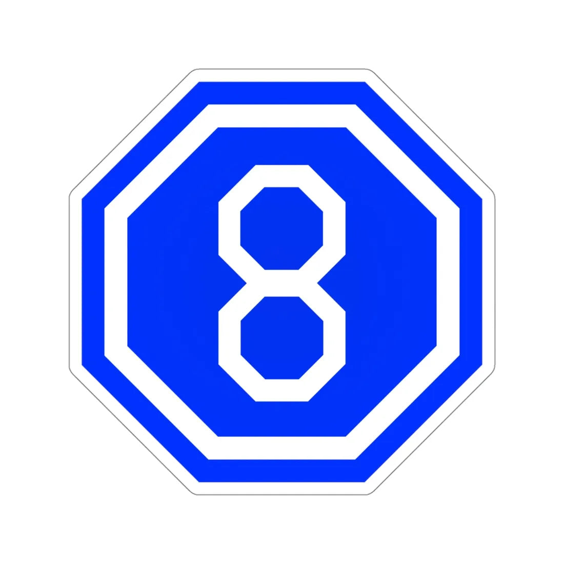 VIII Corps (U.S. Army) STICKER Vinyl Die-Cut Decal 4 Inch - The Sticker Space