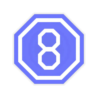 VIII Corps (U.S. Army) STICKER Vinyl Kiss-Cut Decal 2 Inch Transparent - The Sticker Space