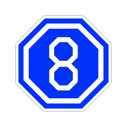 VIII Corps (U.S. Army) STICKER Vinyl Kiss-Cut Decal 2 Inch White - The Sticker Space