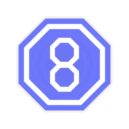 VIII Corps (U.S. Army) STICKER Vinyl Kiss-Cut Decal 3 Inch Transparent - The Sticker Space