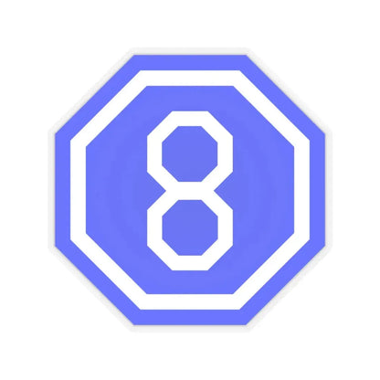 VIII Corps (U.S. Army) STICKER Vinyl Kiss-Cut Decal 4 Inch Transparent - The Sticker Space