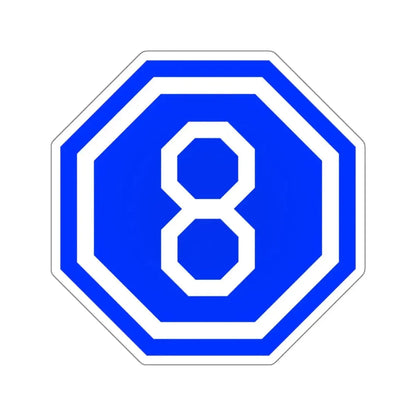 VIII Corps (U.S. Army) STICKER Vinyl Kiss-Cut Decal 4 Inch White - The Sticker Space