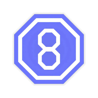 VIII Corps (U.S. Army) STICKER Vinyl Kiss-Cut Decal 6 Inch Transparent - The Sticker Space