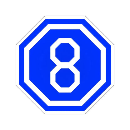 VIII Corps (U.S. Army) STICKER Vinyl Kiss-Cut Decal 6 Inch White - The Sticker Space