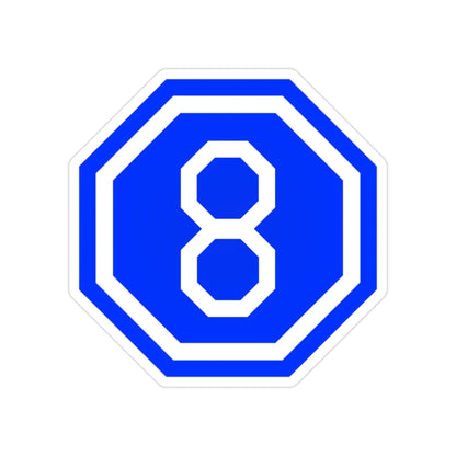 VIII Corps (U.S. Army) Transparent STICKER Die-Cut Vinyl Decal 2 Inch - The Sticker Space