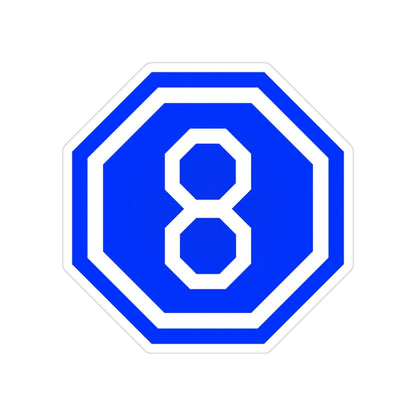 VIII Corps (U.S. Army) Transparent STICKER Die-Cut Vinyl Decal 3 Inch - The Sticker Space