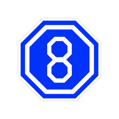 VIII Corps (U.S. Army) Transparent STICKER Die-Cut Vinyl Decal 4 Inch - The Sticker Space