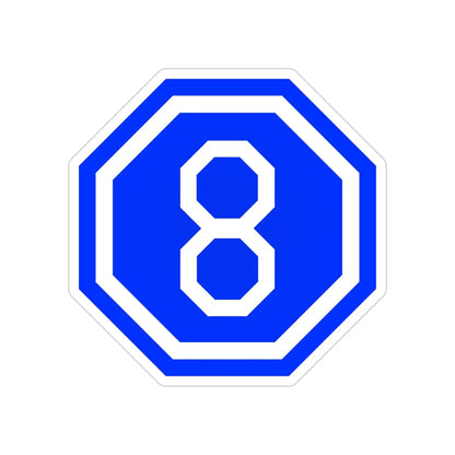 VIII Corps (U.S. Army) Transparent STICKER Die-Cut Vinyl Decal 5 Inch - The Sticker Space