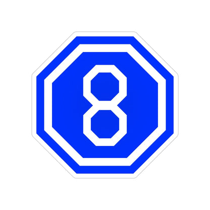 VIII Corps (U.S. Army) Transparent STICKER Die-Cut Vinyl Decal 6 Inch - The Sticker Space