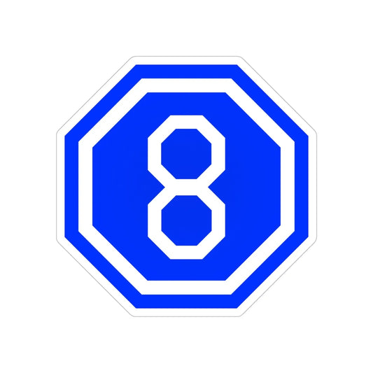 VIII Corps (U.S. Army) Transparent STICKER Die-Cut Vinyl Decal 6 Inch - The Sticker Space