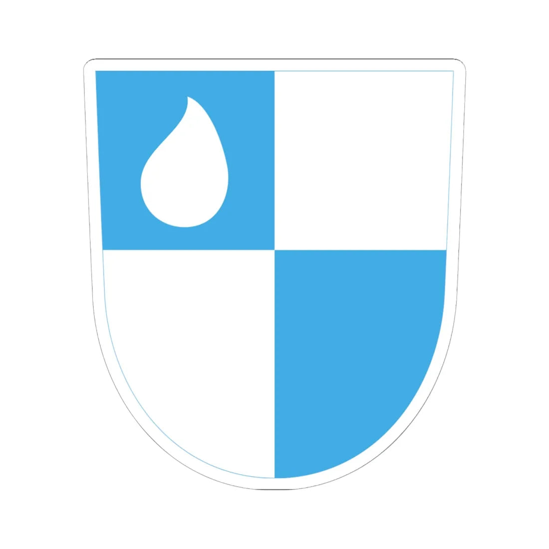 Väike-Maarja valla vapp (Estonia) (Coat of Arms) STICKER Vinyl Kiss-Cut Decal 6 Inch White - The Sticker Space