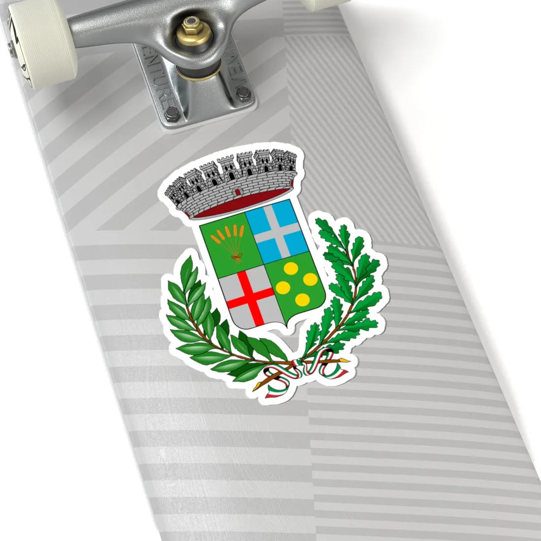 Villa Del Conte-Stemma (Italy) (Coat of Arms) STICKER Vinyl Kiss-Cut Decal - The Sticker Space