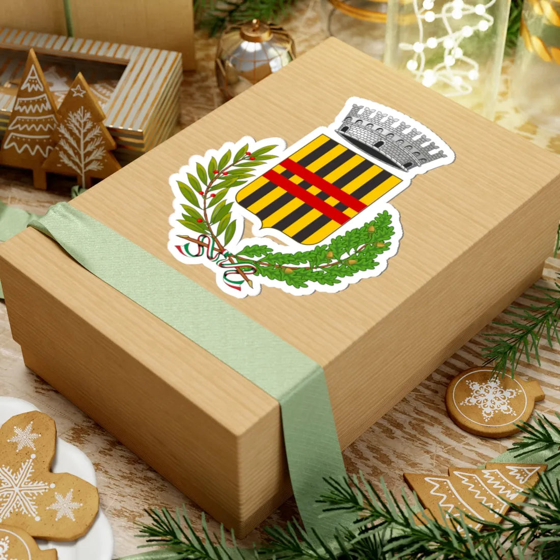 Villafranca Sicula-Stemma (Italy) (Coat of Arms) STICKER Vinyl Kiss-Cut Decal - The Sticker Space
