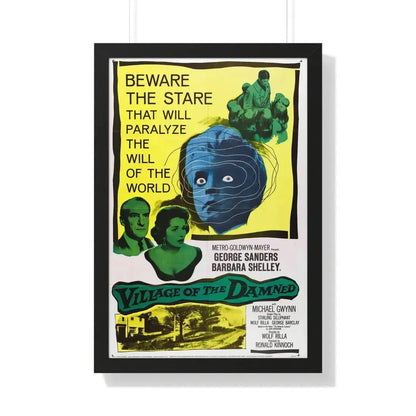 VILLAGE OF THE DAMNED 1960 - Framed Movie Poster 20" x 30" Black - The Sticker Space