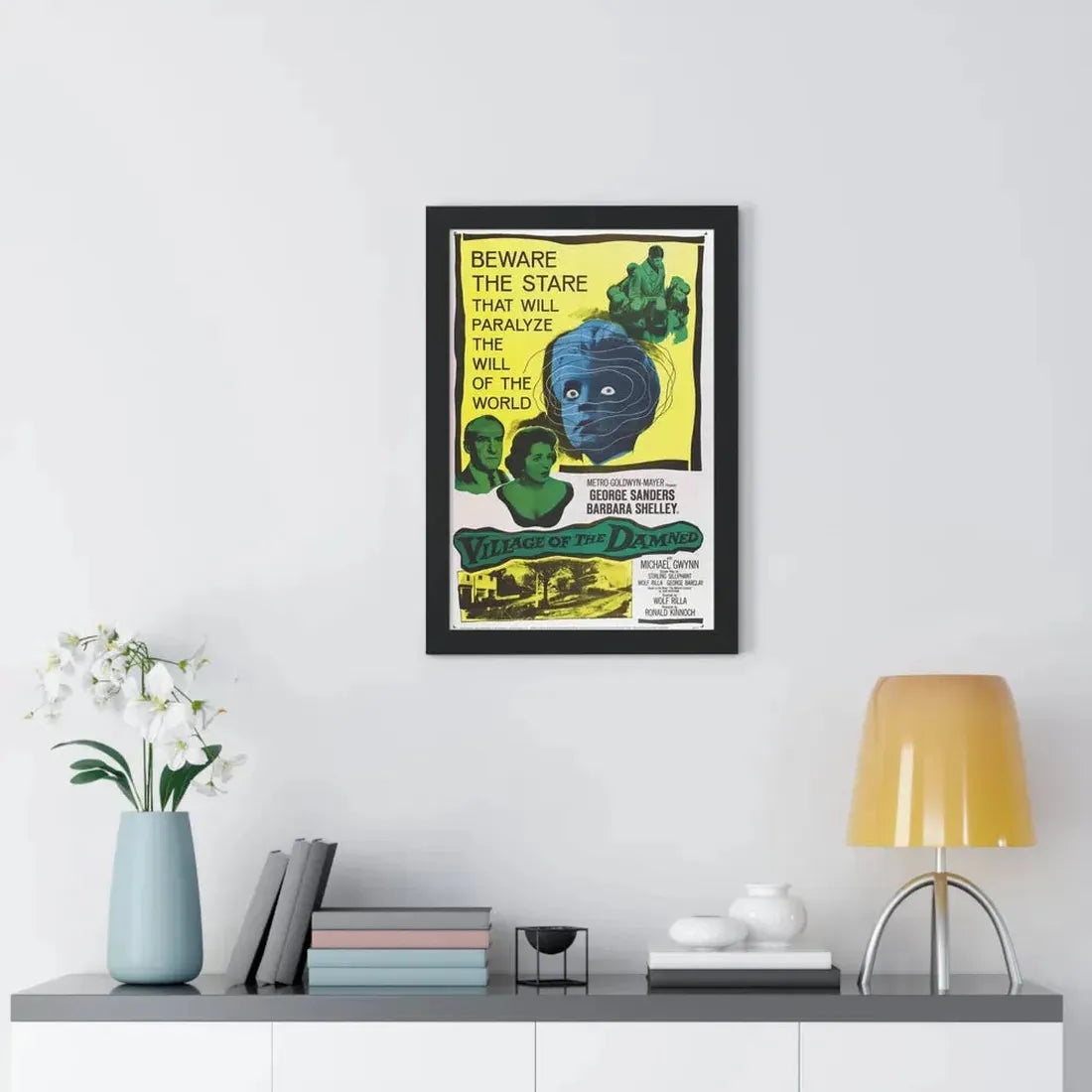 VILLAGE OF THE DAMNED 1960 - Framed Movie Poster - The Sticker Space