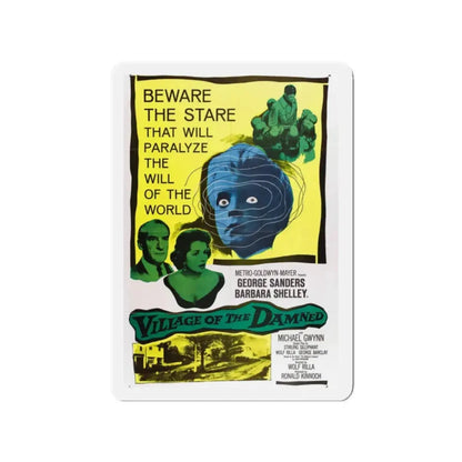 VILLAGE OF THE DAMNED 1960 Movie Poster - Refrigerator Magnet 2 Inch Die-Cut - The Sticker Space