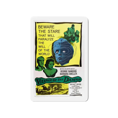 VILLAGE OF THE DAMNED 1960 Movie Poster - Refrigerator Magnet 4 Inch Die-Cut - The Sticker Space
