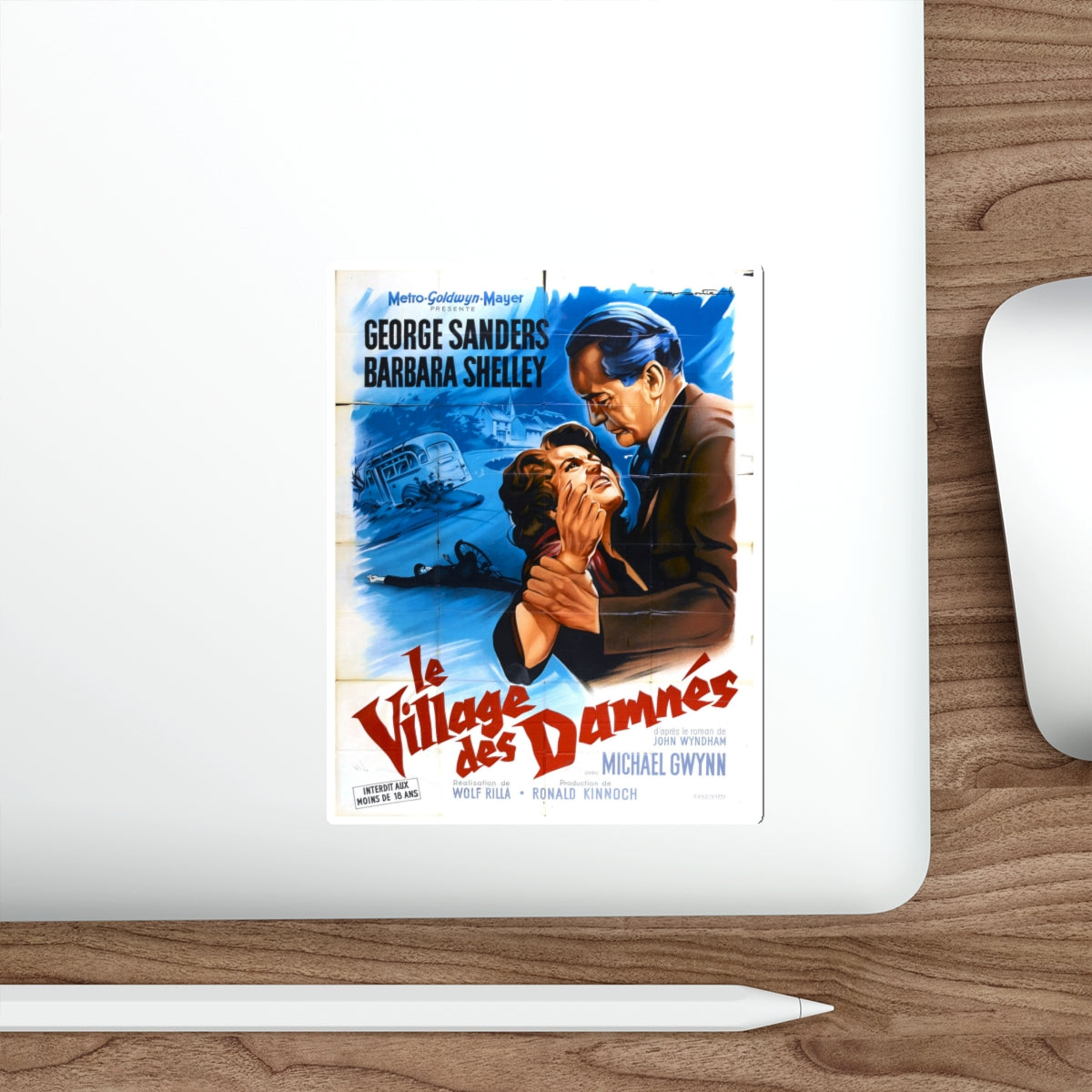 VILLAGE OF THE DAMNED (2) 1960 Movie Poster STICKER Vinyl Die-Cut Decal-The Sticker Space