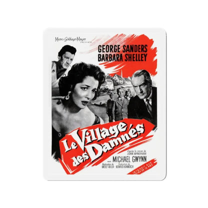 VILLAGE OF THE DAMNED (3) 1960 Movie Poster - Refrigerator Magnet 2 Inch Die-Cut - The Sticker Space