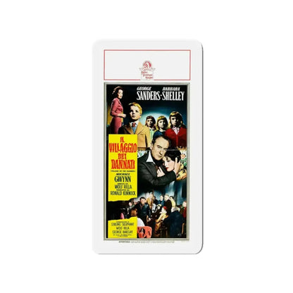 VILLAGE OF THE DAMNED (ITALIAN) (2) 1960 Movie Poster - Refrigerator Magnet 3 Inch Die-Cut - The Sticker Space
