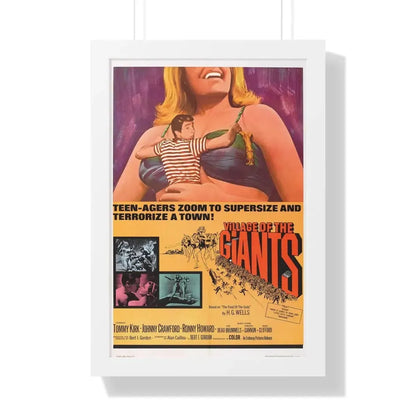 VILLAGE OF THE GIANTS 1965 - Framed Movie Poster 16″ x 24″ White - The Sticker Space