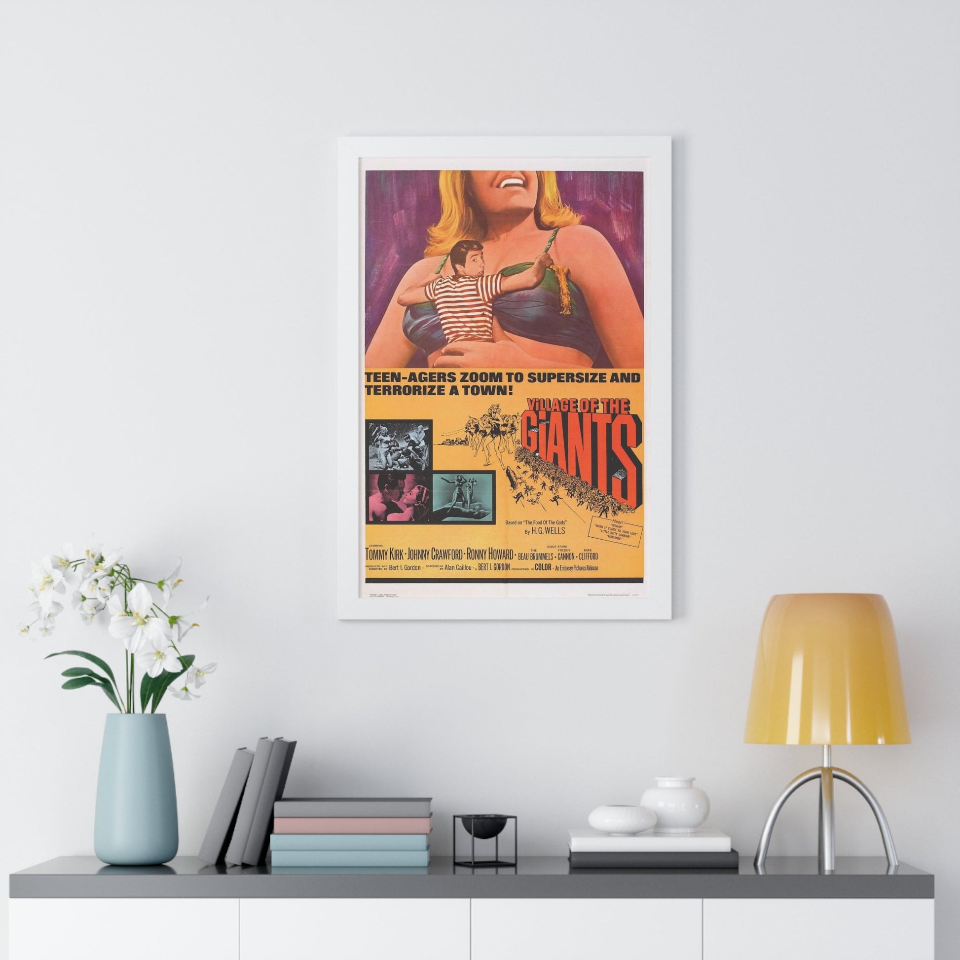 VILLAGE OF THE GIANTS 1965 - Framed Movie Poster-The Sticker Space