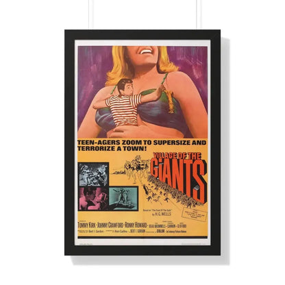 VILLAGE OF THE GIANTS 1965 - Framed Movie Poster 20" x 30" Black - The Sticker Space