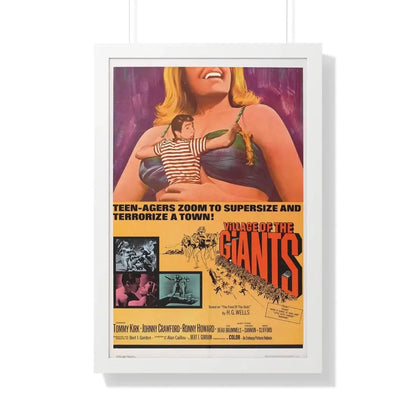 VILLAGE OF THE GIANTS 1965 - Framed Movie Poster 20" x 30" White - The Sticker Space