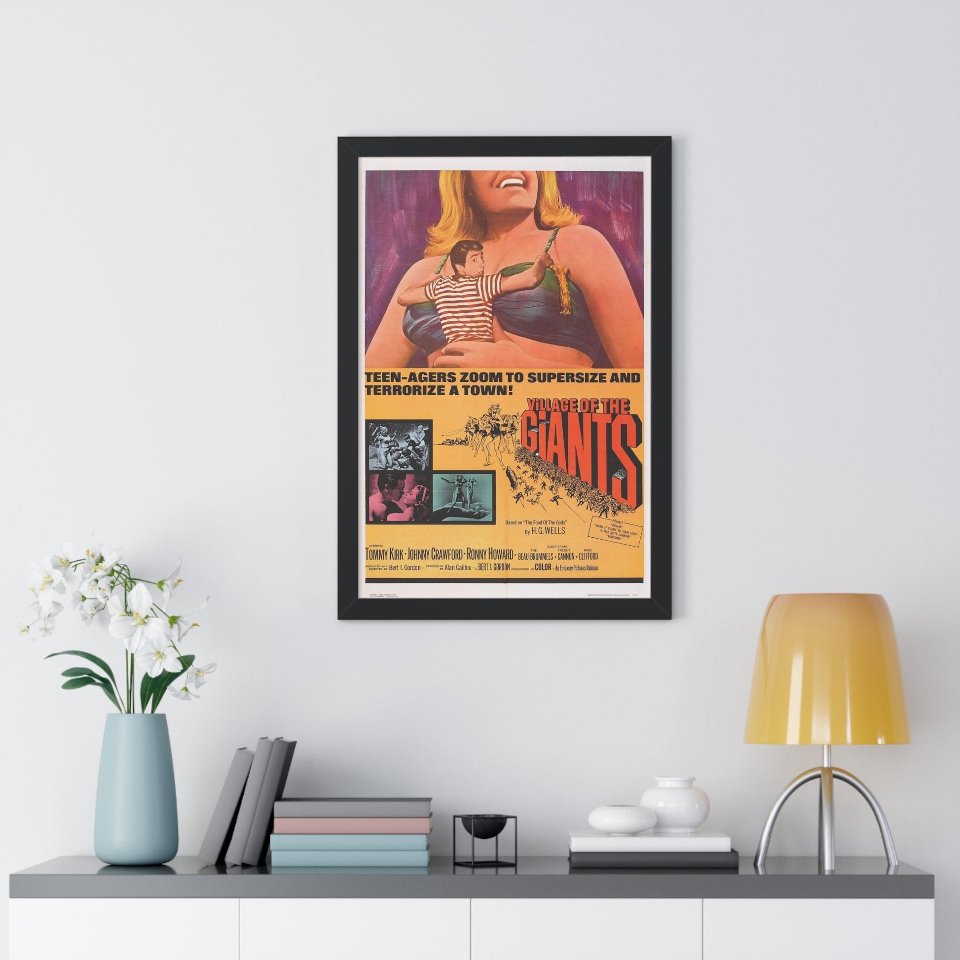 VILLAGE OF THE GIANTS 1965 - Framed Movie Poster-The Sticker Space