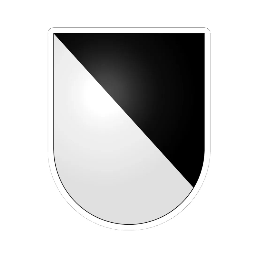 VillaLuganese-coat of arms (Switzerland) (Coat of Arms) STICKER Vinyl Kiss-Cut Decal 4 Inch White - The Sticker Space