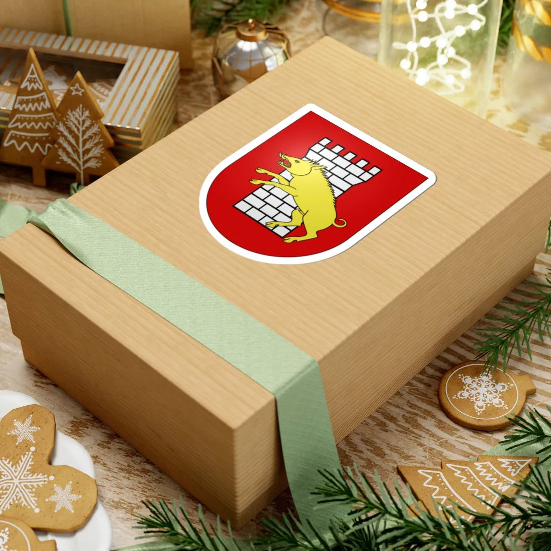 Villarepos-coat of arms (Switzerland) (Coat of Arms) STICKER Vinyl Kiss-Cut Decal - The Sticker Space