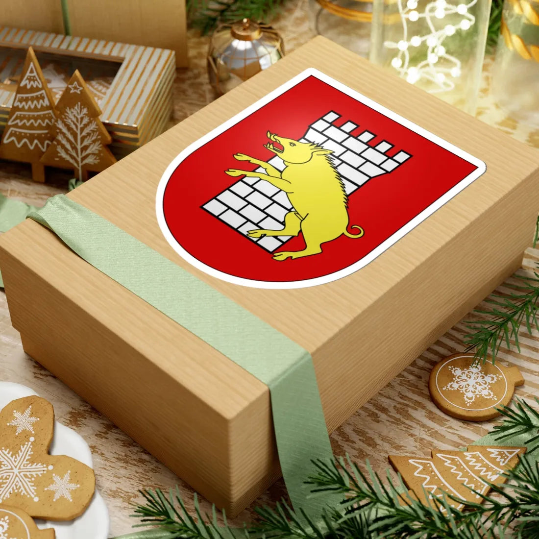 Villarepos-coat of arms (Switzerland) (Coat of Arms) STICKER Vinyl Kiss-Cut Decal - The Sticker Space