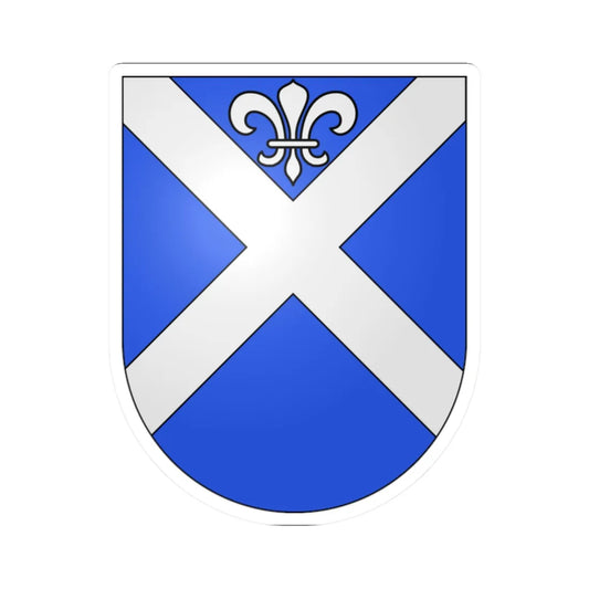 Villars-sur-Glane-coat of arms (Switzerland) (Coat of Arms) STICKER Vinyl Kiss-Cut Decal 2 Inch White - The Sticker Space