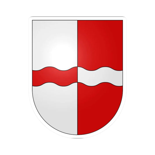 Villars-Tiercelin-coat of arms (Switzerland) (Coat of Arms) STICKER Vinyl Kiss-Cut Decal 2 Inch White - The Sticker Space