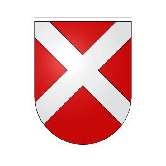 Villaz-Saint-Pierre-coat of arms (Switzerland) (Coat of Arms) STICKER Vinyl Kiss-Cut Decal 2 Inch White - The Sticker Space