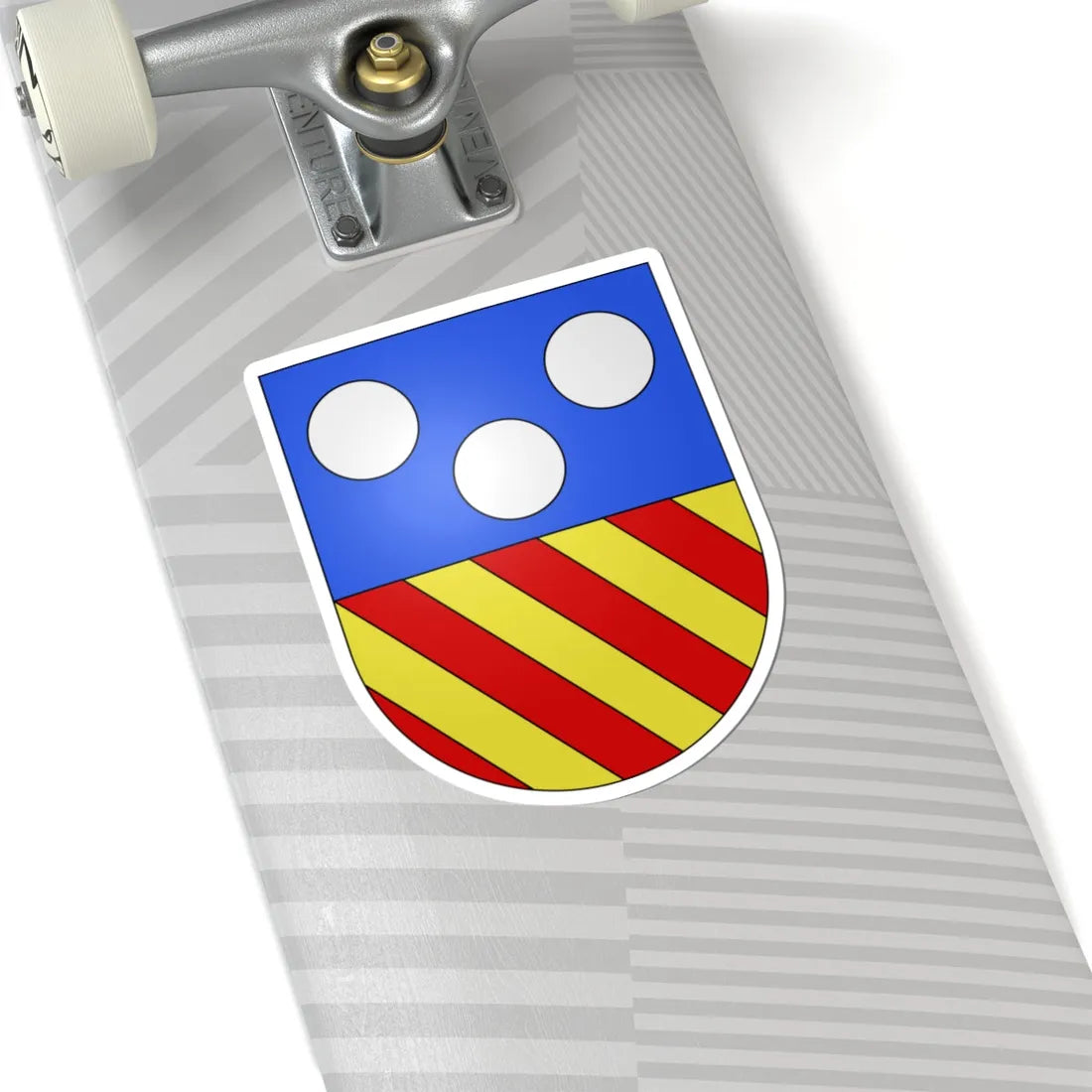 Villeneuve-coat of arms (Switzerland) (Coat of Arms) STICKER Vinyl Kiss-Cut Decal - The Sticker Space