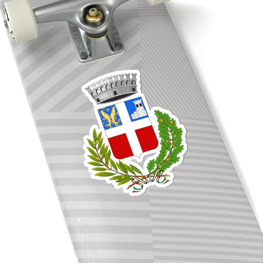 Villeneuve-Stemma (Italy) (Coat of Arms) STICKER Vinyl Kiss-Cut Decal - The Sticker Space