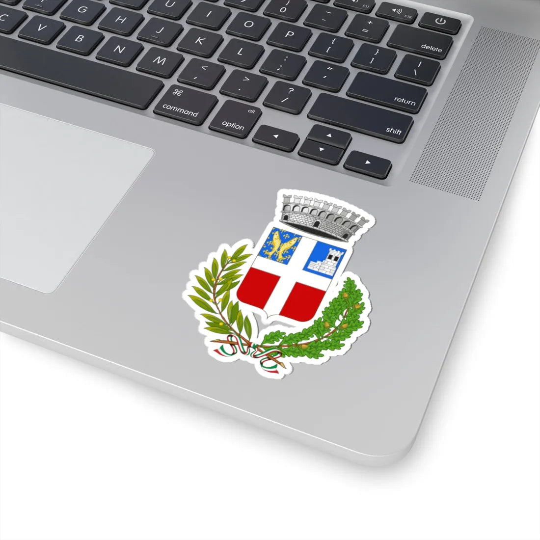 Villeneuve-Stemma (Italy) (Coat of Arms) STICKER Vinyl Kiss-Cut Decal - The Sticker Space