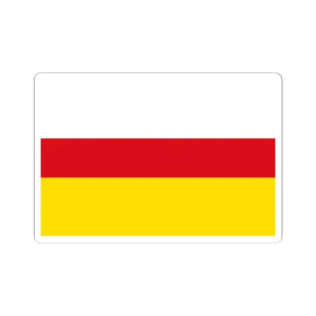 Villers-la-Ville vlag (Belgium) STICKER Vinyl Kiss-Cut Decal 2 Inch White - The Sticker Space