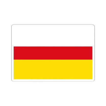 Villers-la-Ville vlag (Belgium) STICKER Vinyl Kiss-Cut Decal 4 Inch White - The Sticker Space