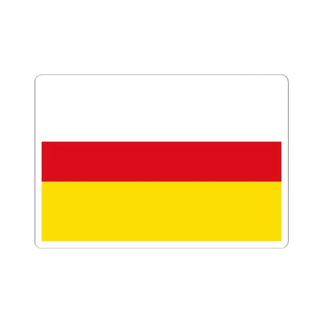 Villers-la-Ville vlag (Belgium) STICKER Vinyl Kiss-Cut Decal 6 Inch White - The Sticker Space