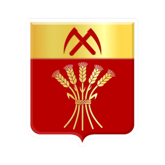 Villers-le-Bouillet wapen (Belgium) (Coat of Arms) STICKER Vinyl Kiss-Cut Decal 2 Inch White - The Sticker Space